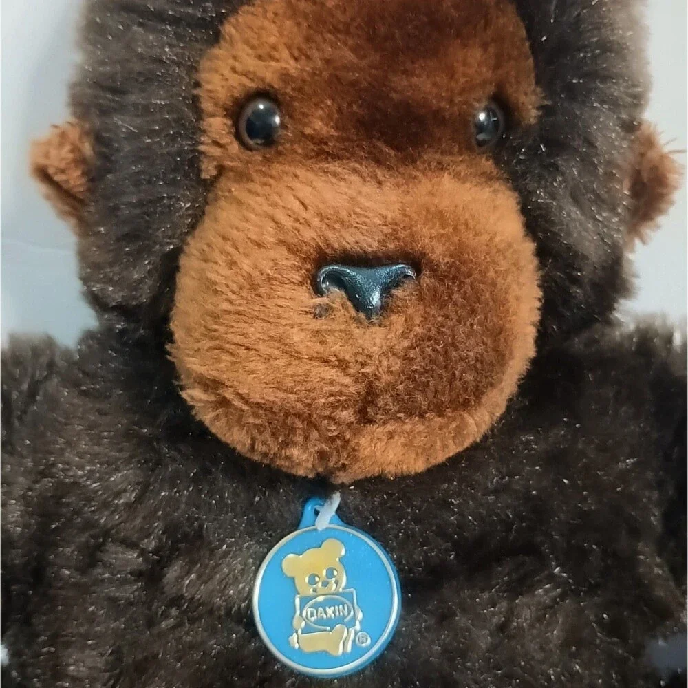 Vintage 1979 R. Dakin & Co Gorilla Brown Stuffed Animal Large